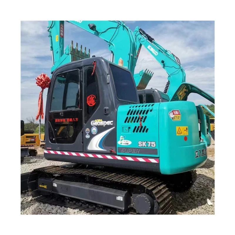 Original Second Hand Kobelco SK 75 Crawler Excavator In Good Condition For Sale