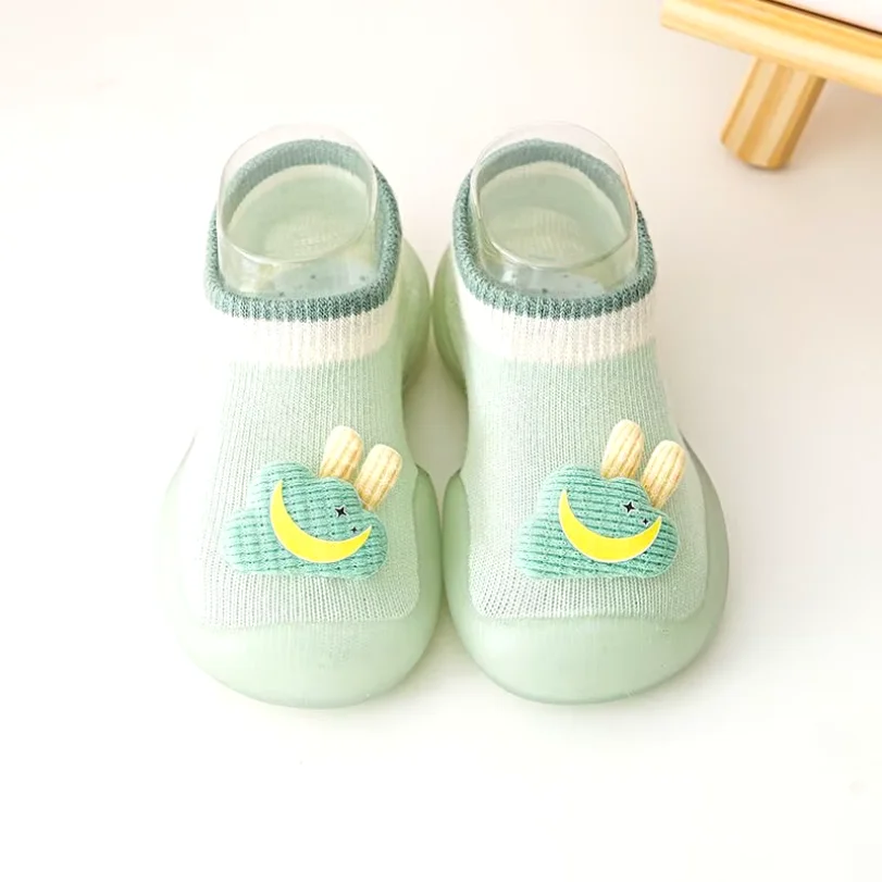 1-year-old Baby Spring and Summer Non-slip Soft-soled Toddler Shoes Baby Breathable Mesh Socks Shoes One-step Children Shoes