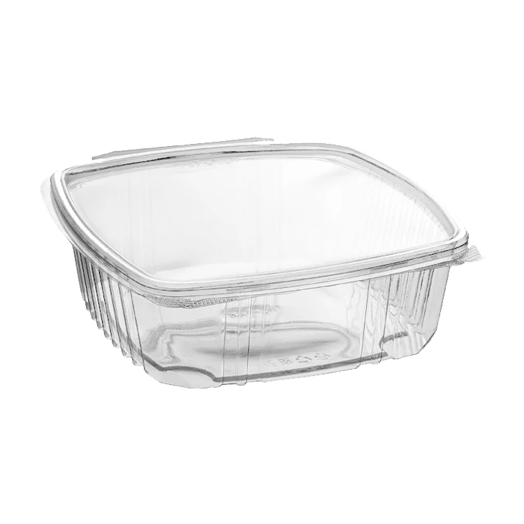 Superior Quality Hot Selling Sturdy and Durable 1500ML Lunch Packaging Food Storage Hinged PET Plastic Containers at Bulk Price
