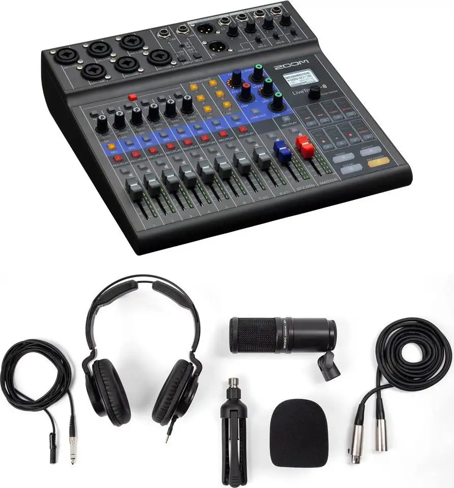 Affirm Discounted Zoom LiveTrak L-8 Mixer for Podcasters and Musicians Keyboard Digital Piano Discount