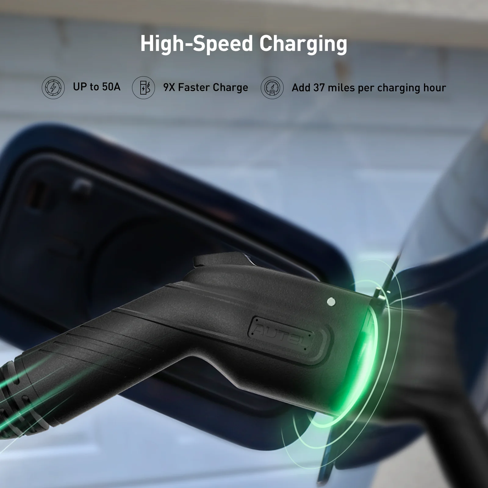 Floor-Standing EV Charger 50A OCPP sierra blue Smart EV charging station with pedestal