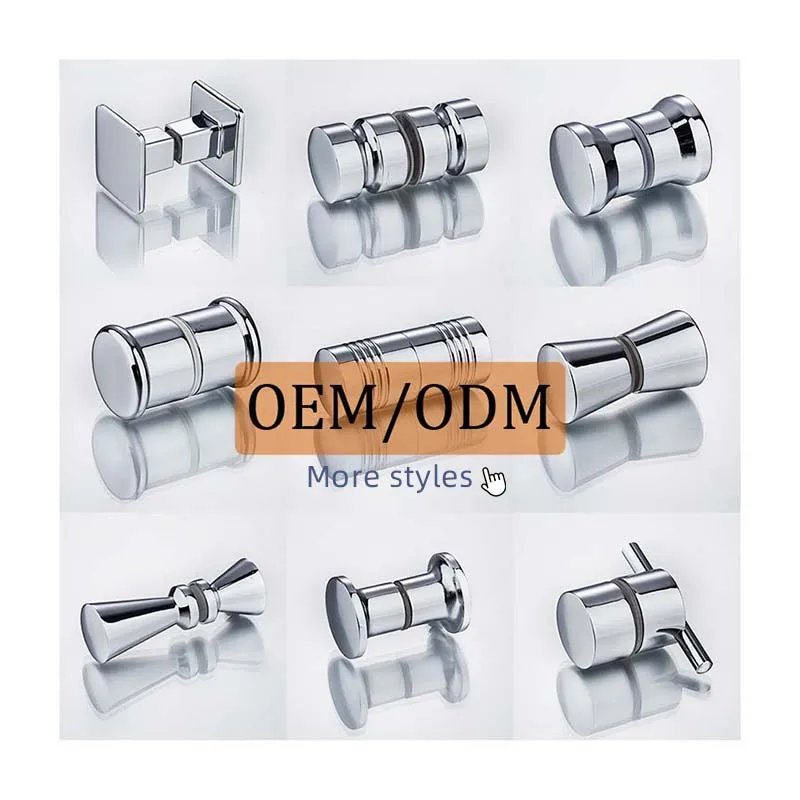 Hydrorelax supports the customization of various popular styles of shower door knob