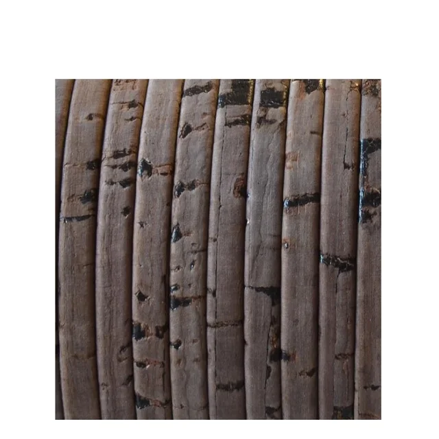 Античный коричневый пробковый кожаный шнур 5x2mmlea оптовая продажа кожаные шнуры ремешки веревки для изготовления ювелирных изделий ожерелья браслеты поделки