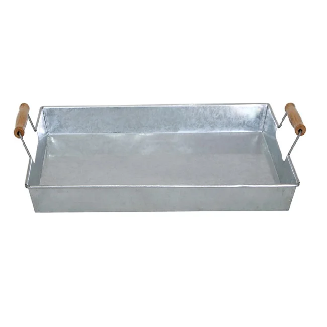Luxury Looks For Hotels Serving Trays With Metal Handles Coffee Table Tray Square Shape Silver Plated Home Dining High Quality