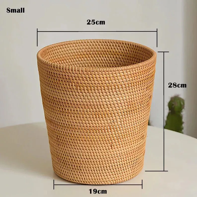 Usage Quality OEM/ODM Material Sample Support Weight Korean Style Price clothes storage basket Rattan Basket Made In Vietnam