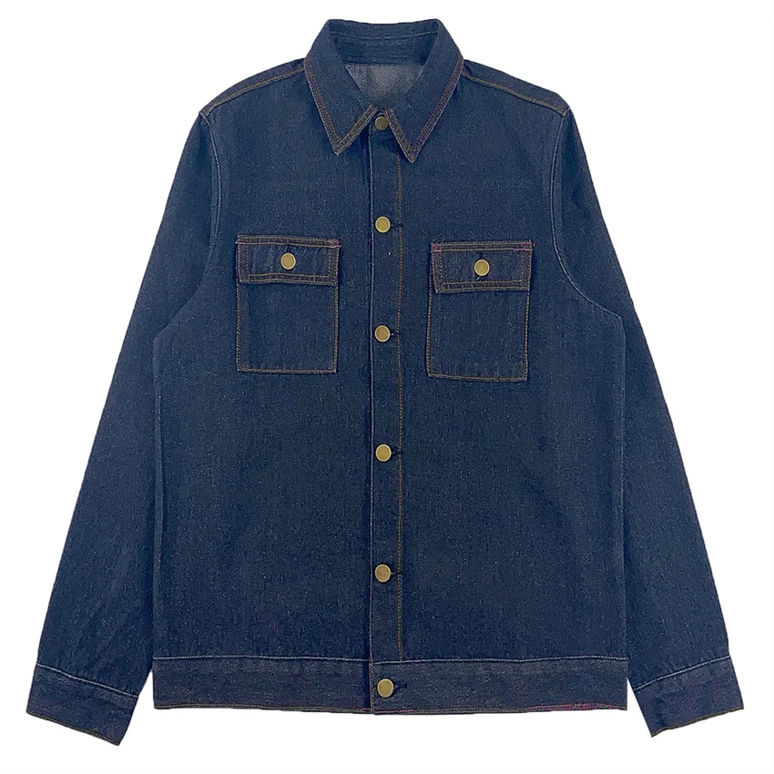 Custom High Quality Fashion Fall Casual Vintage Life Motorcycle Jacket Street Wear Denim Jacket