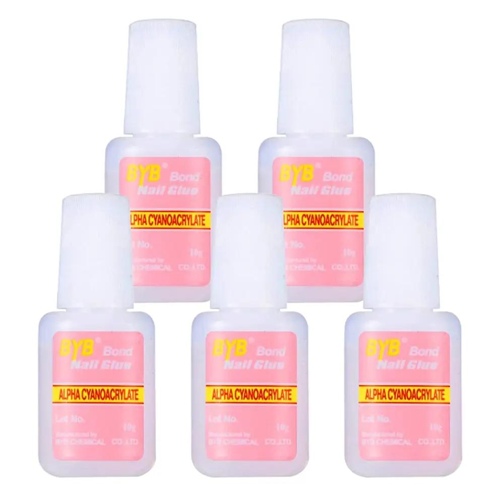 Private Label Custom False Glitter Tips Nail Care Tools Fast Drying Polish Nail Glue For Press On Nails