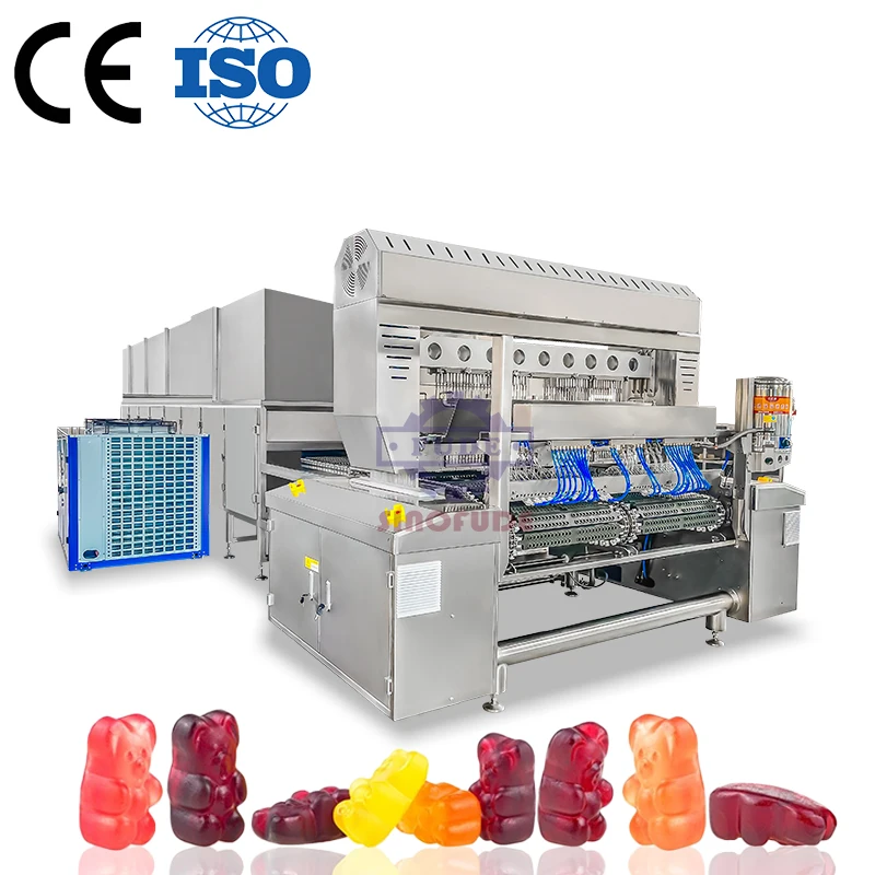 Высокоскоростной цветной Мармеладные Конфеты maker машина автоматическая gummy медведя конфетоукладочная для конфеты