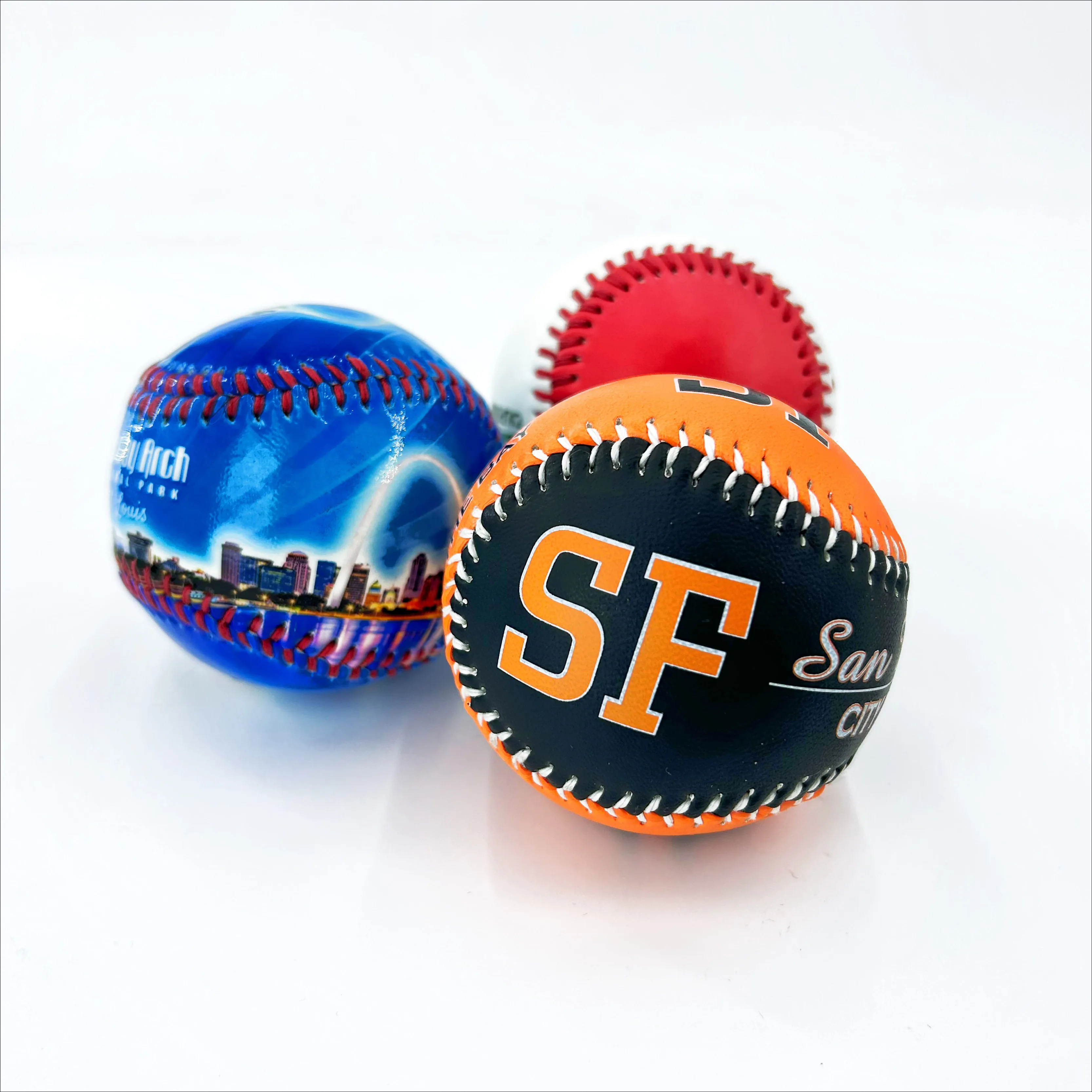 Индивидуальный Логотип Профессиональный 9 дюймов ПВХ поверхность пробка ядро рекламные памятные вещи бейсбольные мячи