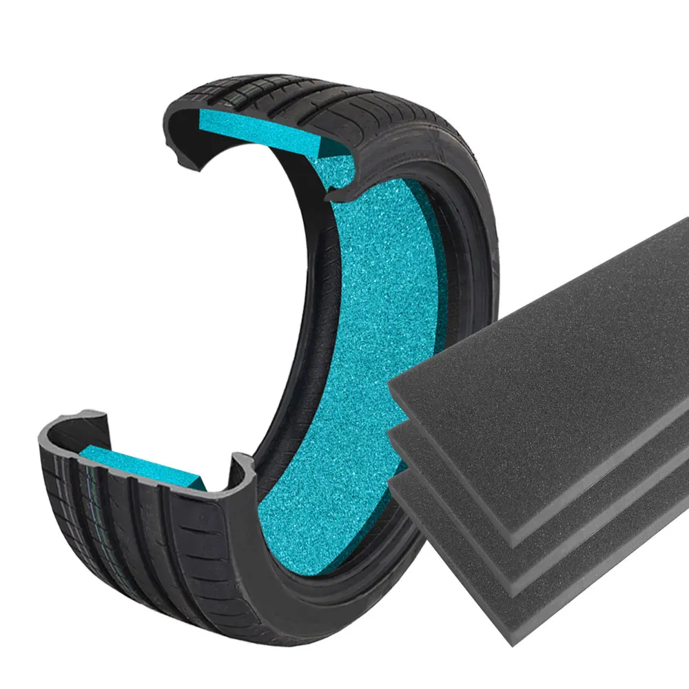 Acoustic foam filled tyres/tire Flexible polyurethane foam for tire Noise reduction and noise cancelling
