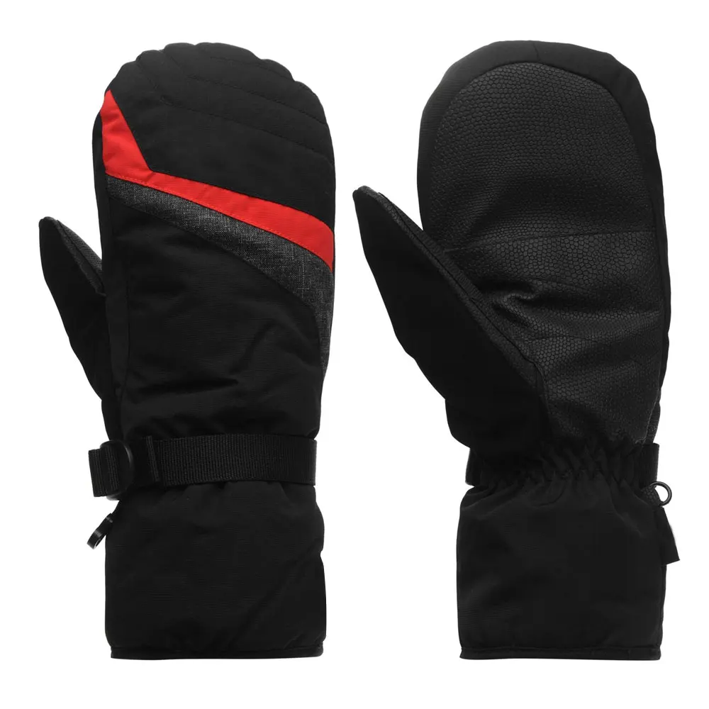 Fashion Winter Warm Waterproof Cowhide Leather Unisex Snowboard Mittens Gloves