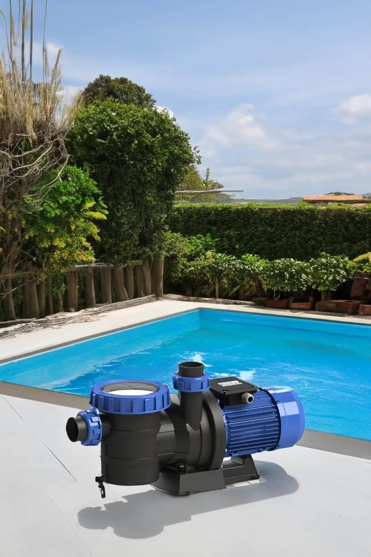 Hot Sale Durable Pool Pumps ONEN KIMYA 380v 1.5 HP-T Elit-e Model Swimming Pool Pump With Filter And Record Key Blue Color