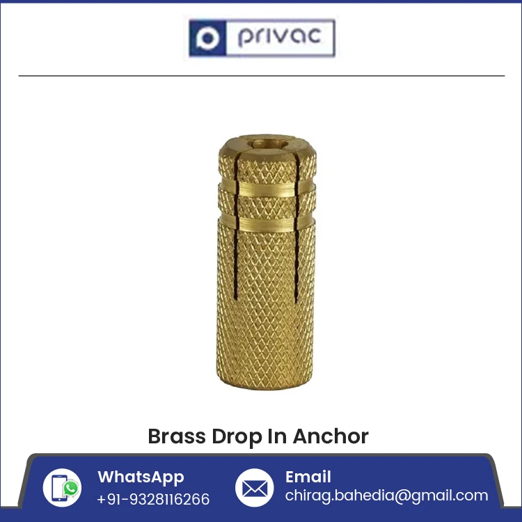 Brass Drop In Anchor Bolt M6 to M20 Bullet Anchor