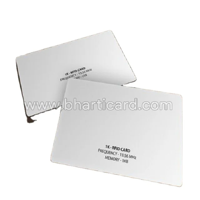 RFID S50 MI Far 1K PVC ID Card (13.56 MHz) Bulk Exporter of Manual ID Card Printer with Free ID card Software IN WHOLESALE PRICE