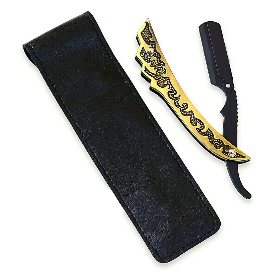 Full Stylish Razor Shaving Professional Stainless Steel Classic Straight Edge Cut Barber Folding Razor