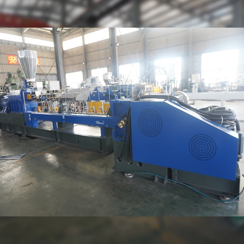PVC HFFR PP PE Plastic Compounding Two Stage Extruders