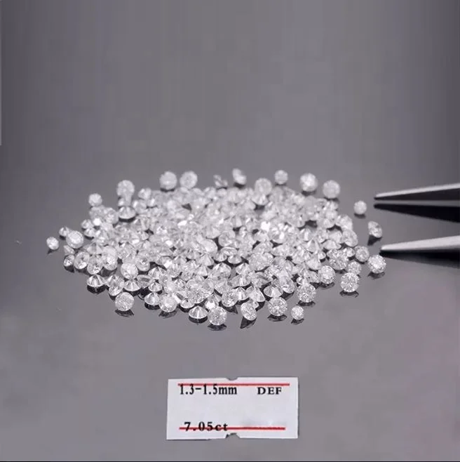 Lab Grown Loose Diamonds HTHP Polished 0.8 mm to 3 mm size round brilliant cut,vvs loose lab grown diamonds