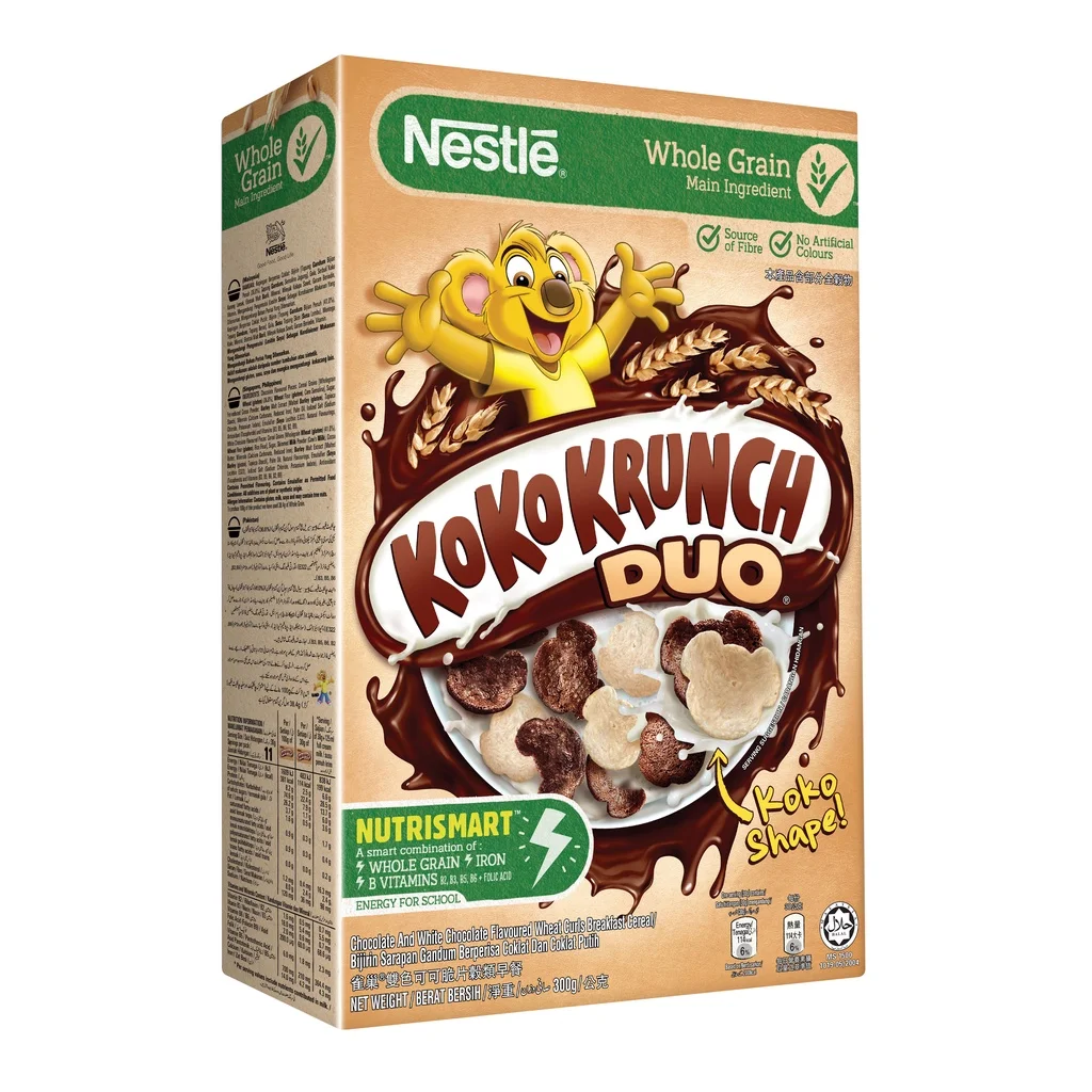 NESTLE KOKO KRUNCH DUO CEREAL [300G] WHOLE GRAIN BREAKFAST CEREAL DISTRIBUTOR WHOLESALER MALAYSIA