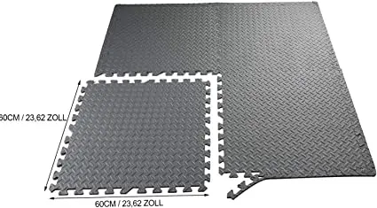 Hot sale Exercise 60 X 60 cm Gym Flooring Mat, Interlocking Puzzle EVA Floor Tiles, Non slip Rubber Cushion