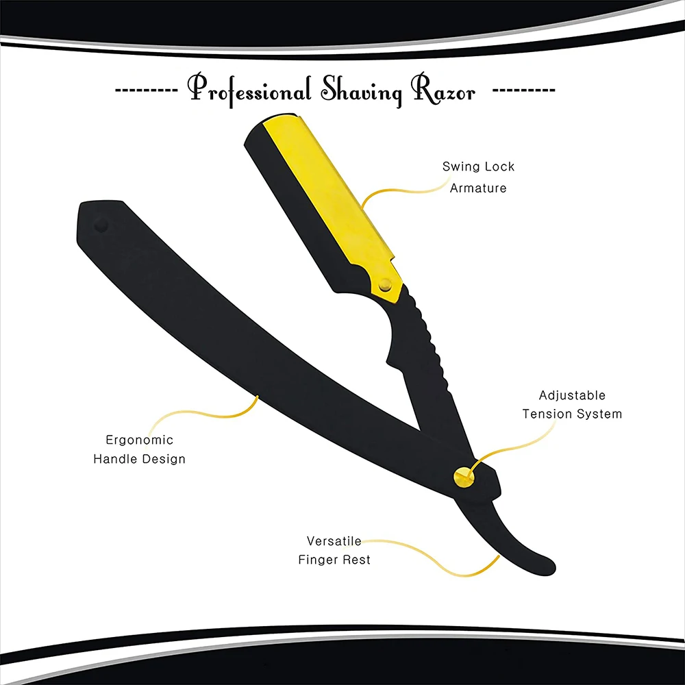 Best Quality Shaving Razor Stainless Steel Straight Razors For Salon Personalized Barber Knife Shaving