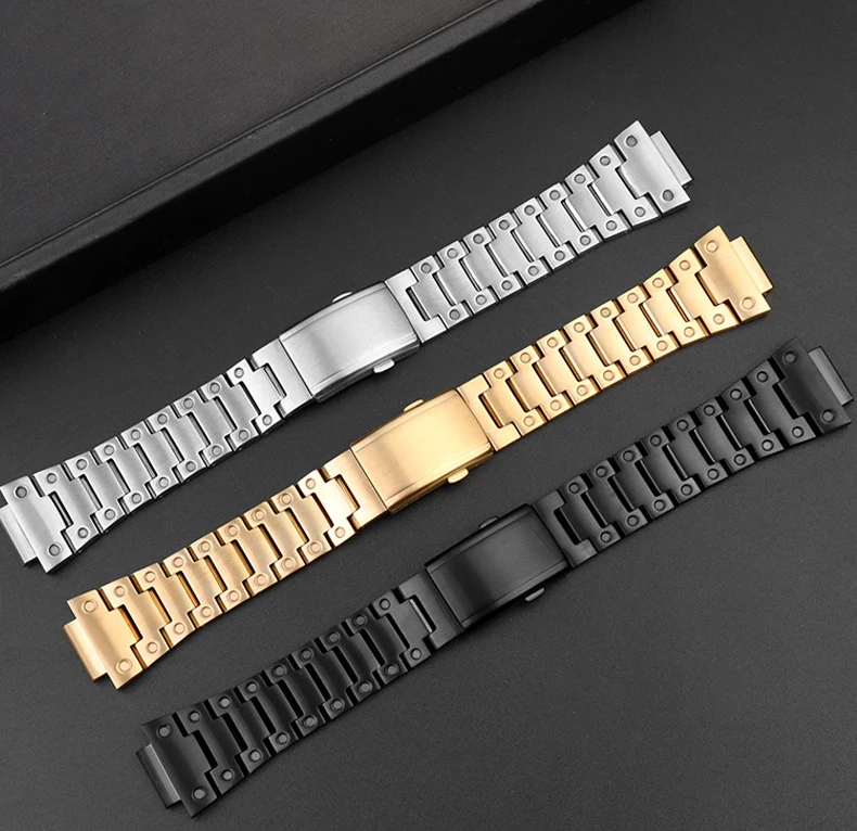 Stainless Steel Metal Business Watch Band For Casio Watch