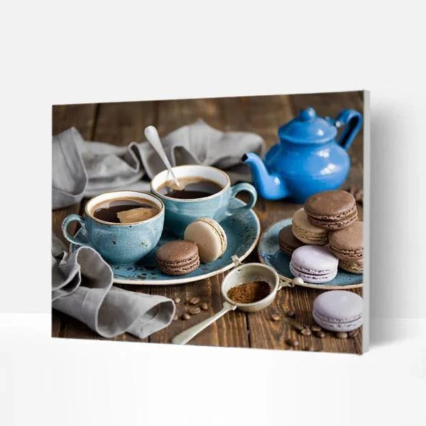 Wholesale New Arrival DIY Paint by Numbers Kit for Wall Art-Coffee Time
