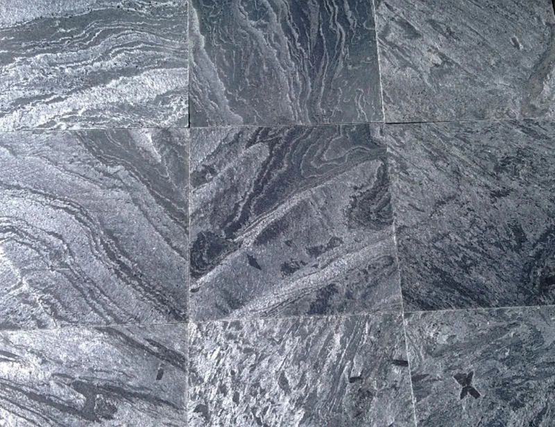 Silver Grey Natural Stone Silver Grey Slate Stone Tiles Polished Silver Grey Natural Stone Tile