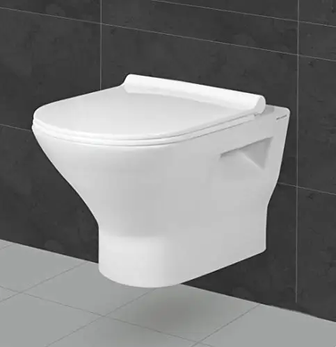 Hot Selling White Ceramic Sanitaryware Wall Hanging Toilet from Indian Supplier of Water Closet Toilet Seat