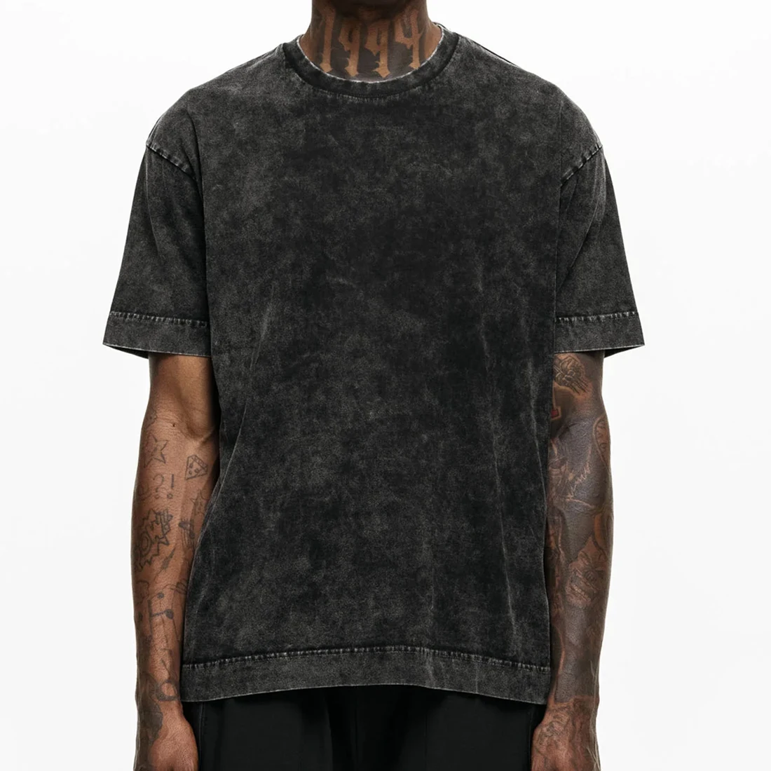 Custom Logo Designer Plain High Quality acid wash T-shirts Wholesale Blank Distressed Vintage Acid Wash T Shirt