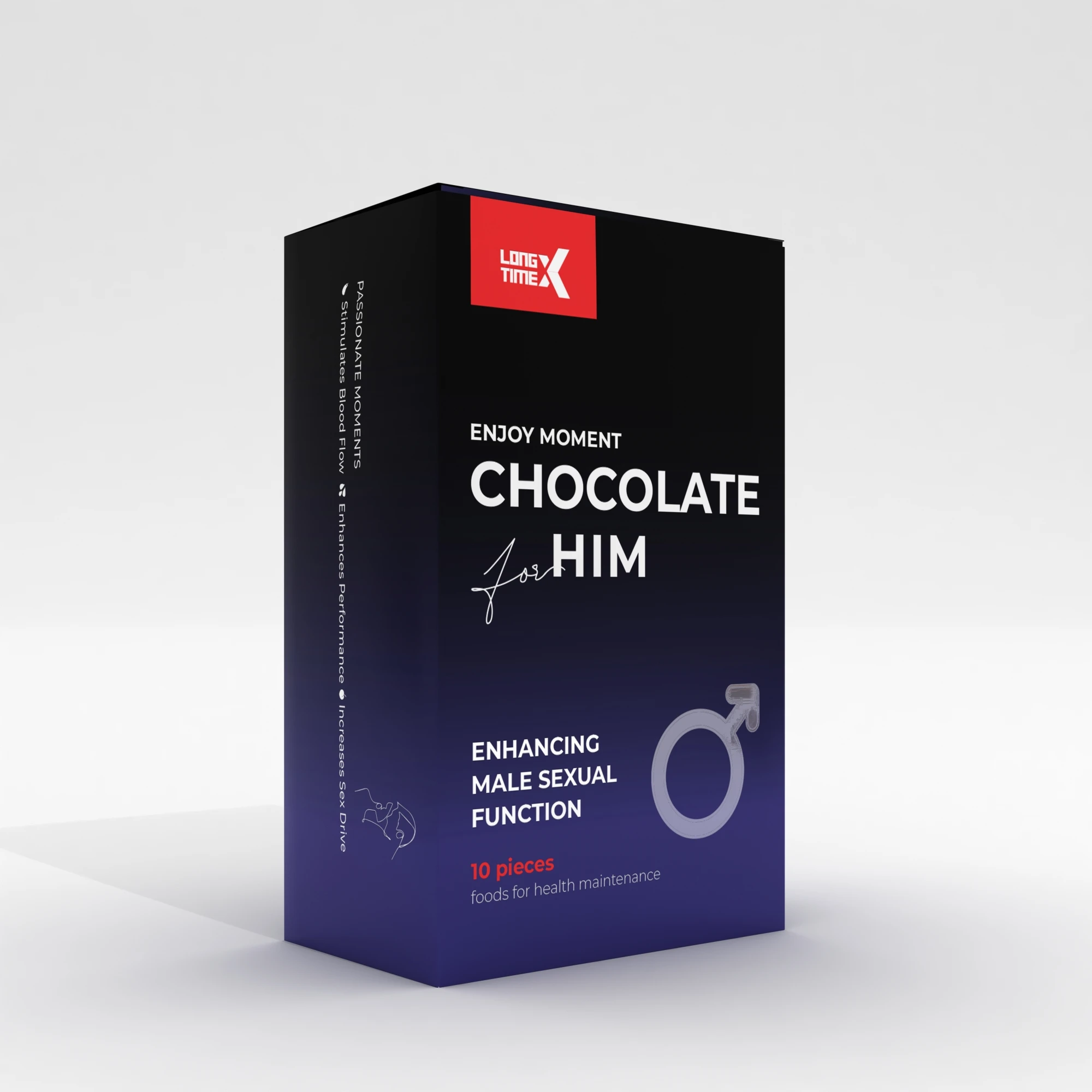 LongtimeX chocolate for him mood boost male enhancement sexual health libido vitality sex toys for men long last in bed