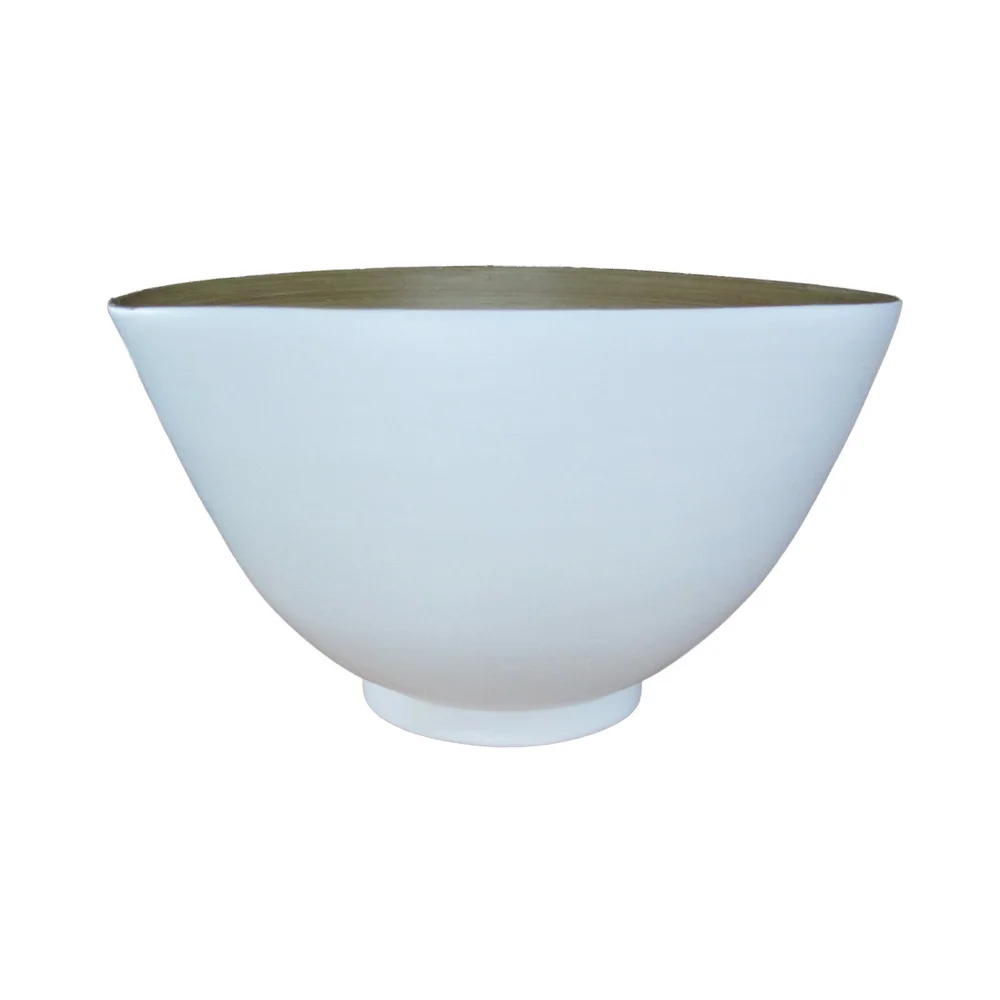 new arrival white bamboo bowl premium quality modern luxury product colorful safe painted customized size spun bamboo bowls