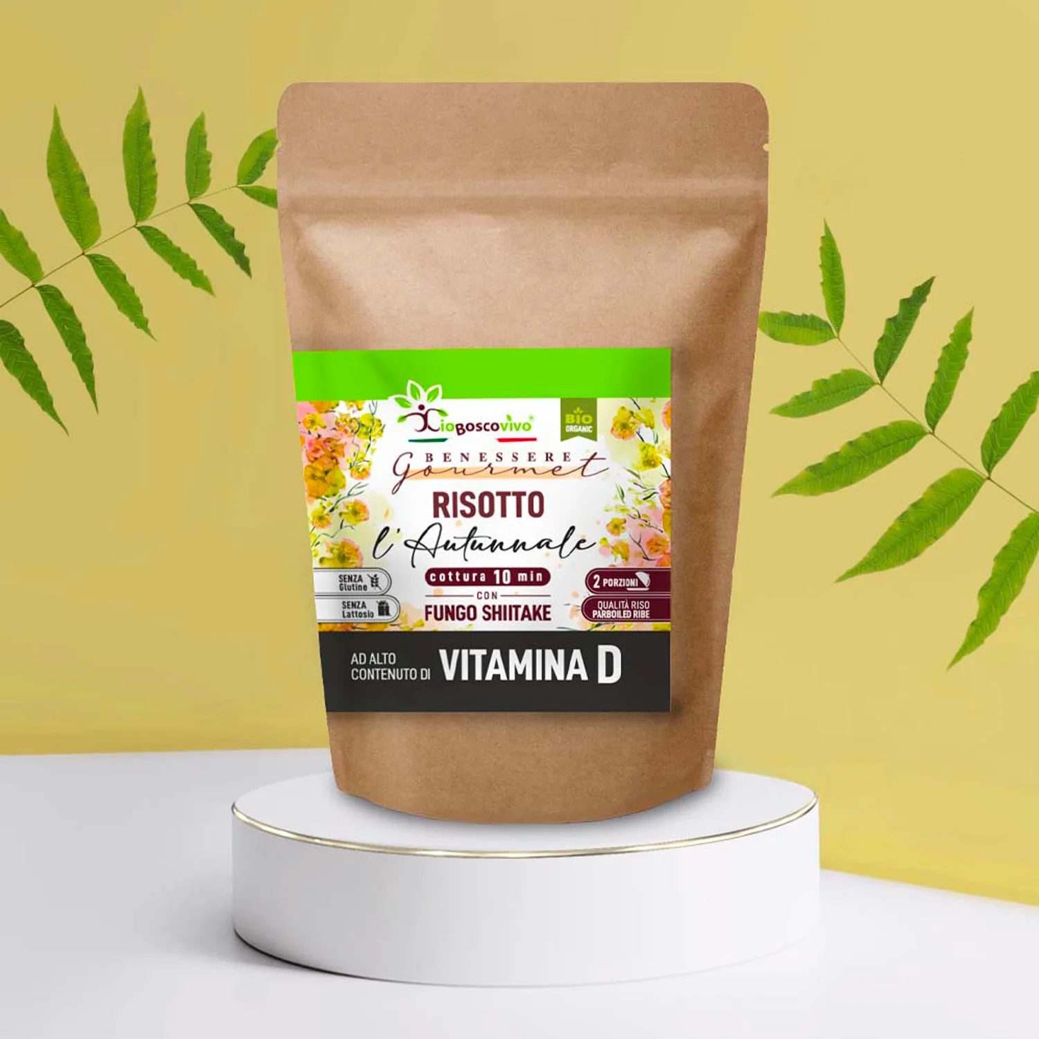 Top quality italian Bio HEALTHY vitamin D rich SHIITAKE risotto parboiled pumpkin hazelnut IGP Piedmont 18x200g For Export