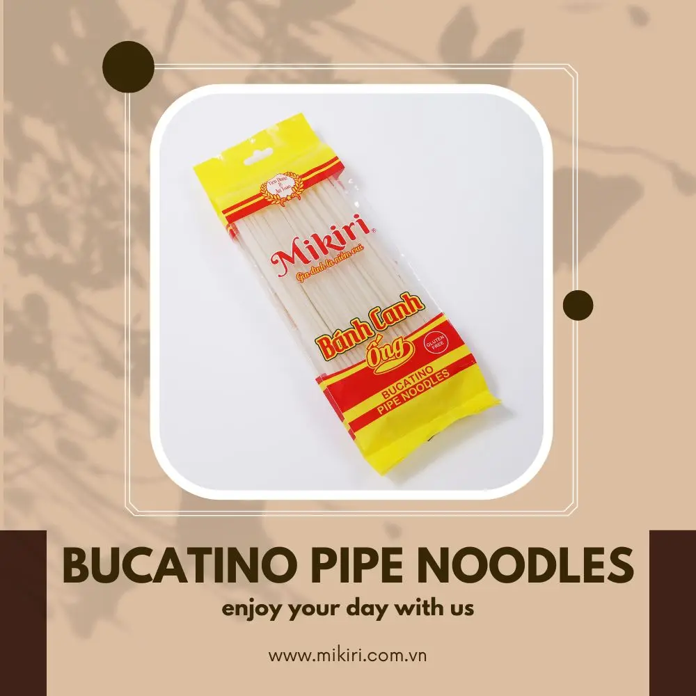 Buacatino Pipe Noodles Low-Fat High Quality Top Noodles in Viet Nam Rice Flour 80% Wheat Flour Water Easy Cooking Date One Years