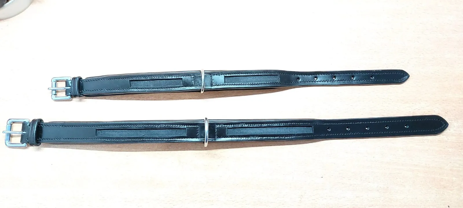 High Quality Luxury Dog Harness Empty Divided Channel Leather with Soft Padding Brass Metal Hardware Comfortable Fit