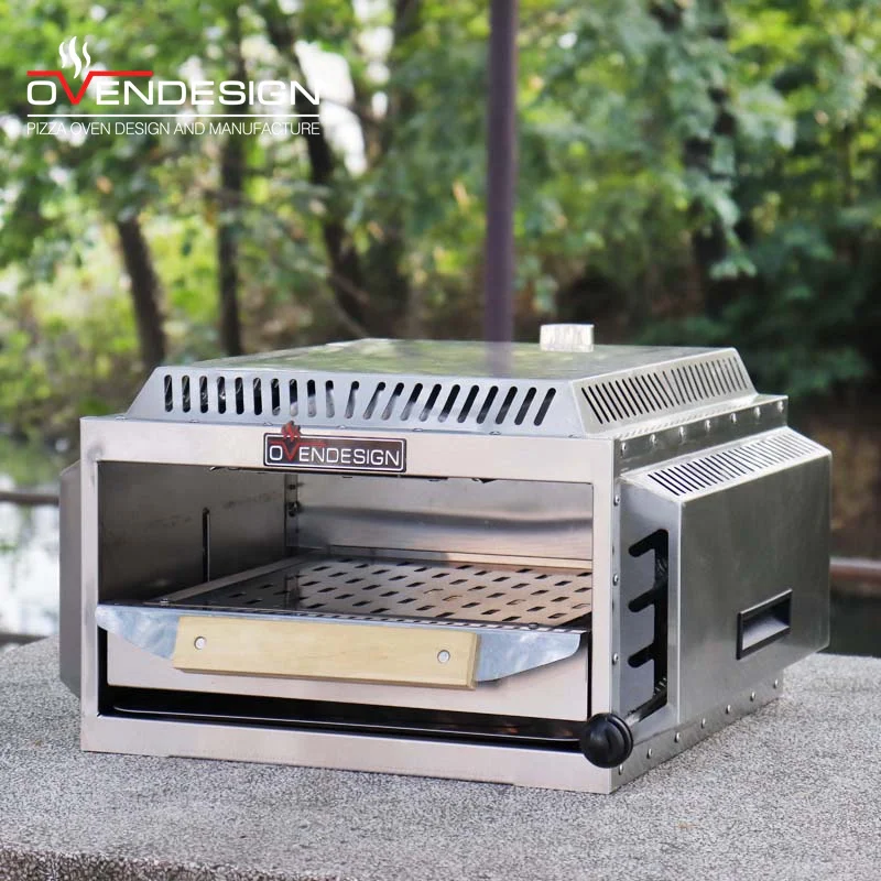 Ovendesign низкая цена нержавеющая сталь сад кухня пекарня газовая печь для пиццы 13 дюймов итальянская пицца