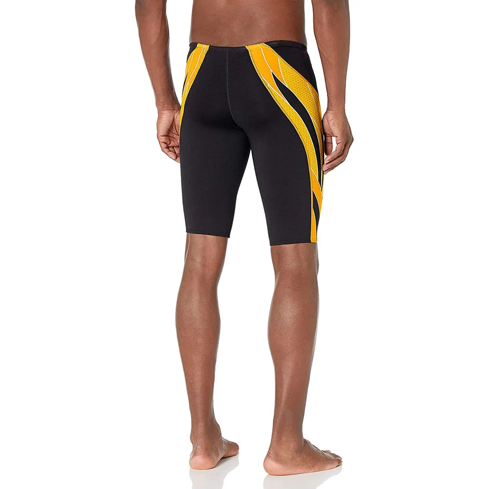 Custom Mens Swim Jammers Youth Competitive Swim Team Suit UPF 50+ Quick Dry Athletic Swim Shorts OEM Surfing Shorts for Sale