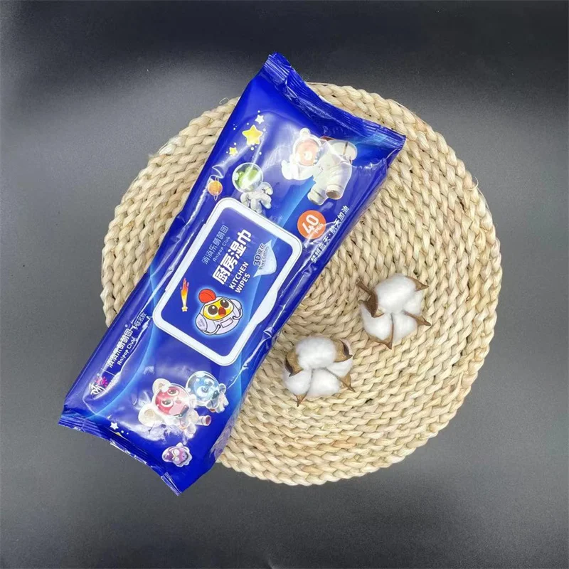 Free Alcohol-Free Oem Odm Baby Wet Tissue Flushable Toilet Water Organic Eco Friendly Multi-Function Kitchen Cleaning Wet Wipes