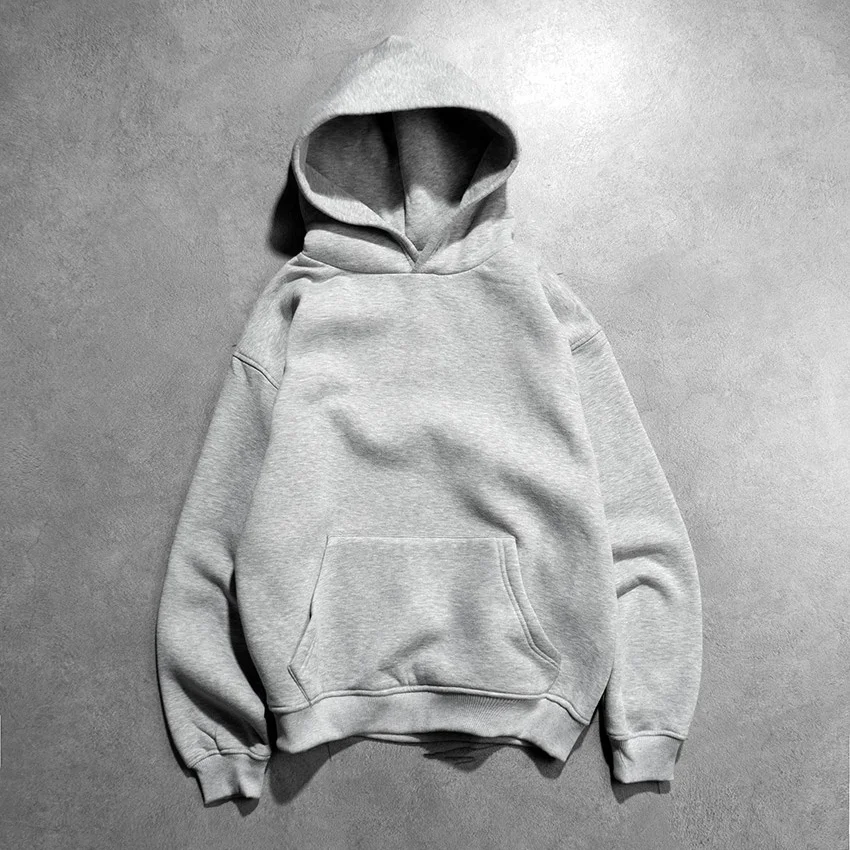 Premium High Quality Embossed Logo Sweaters Sweatshirt Custom Oversized Hodie 3D Printing Emboss White Hoodie For Men