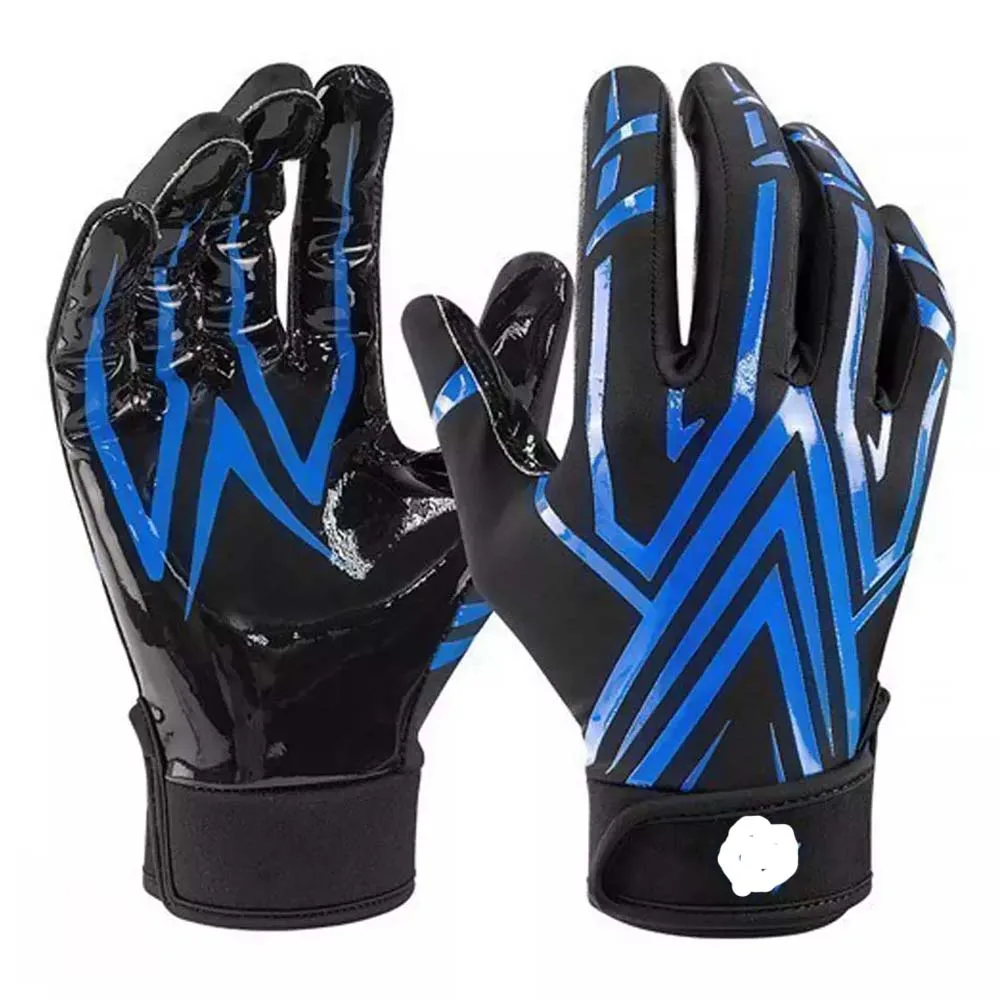 Custom Your Own American Football Gloves Receiver Gloves High Quality Best Fabric Team Men Football Gloves In Cheap Rate