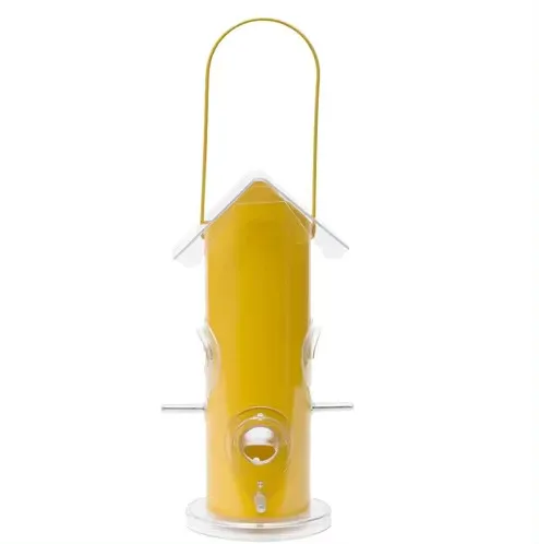 Colorful Garden Classic Dual Cylinder style Metal Hanging Bird house bird feeder