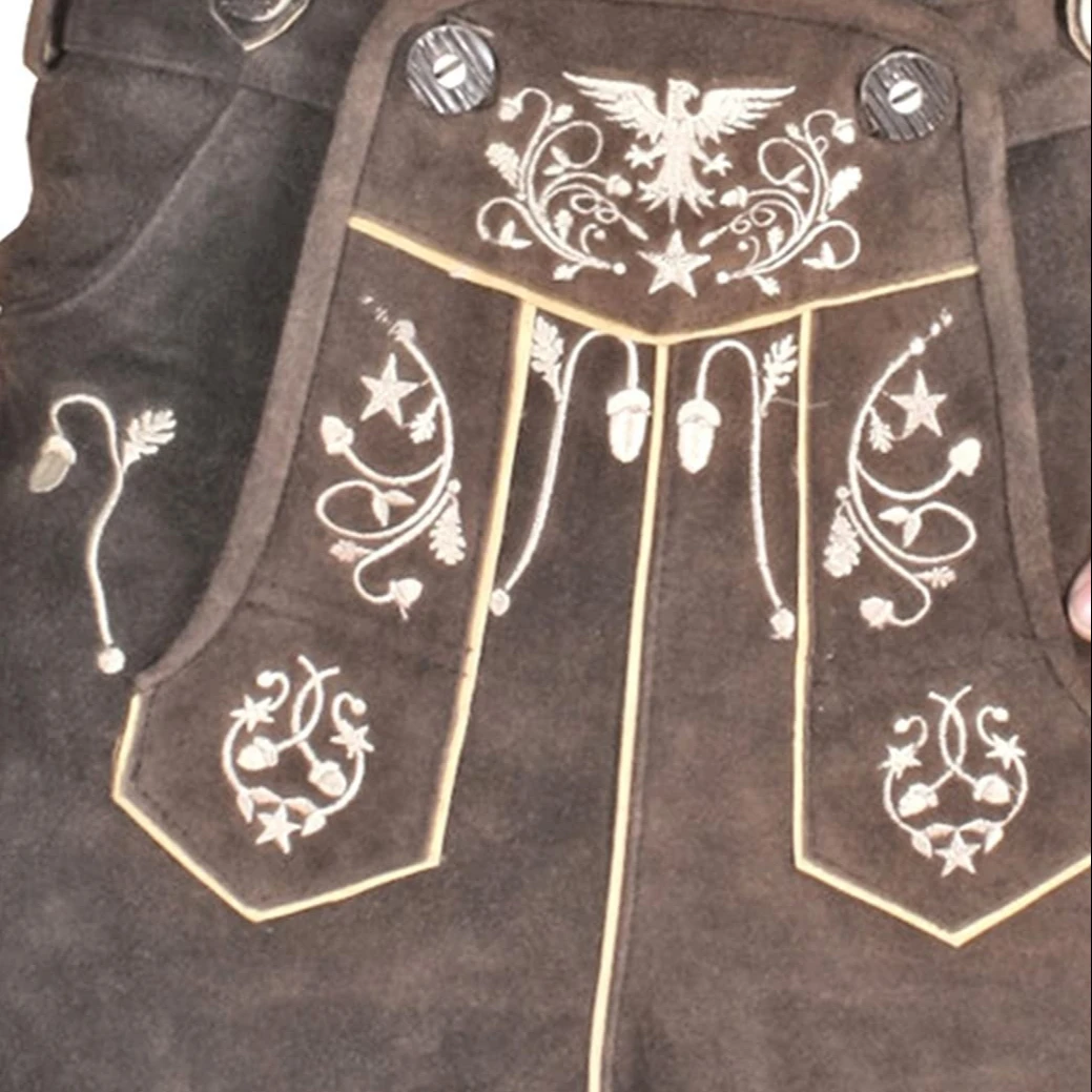 Bavarian Lederhosen - Oktoberfest Lederhosen - German Lederhosen Shorts - Trachten Men Wear
