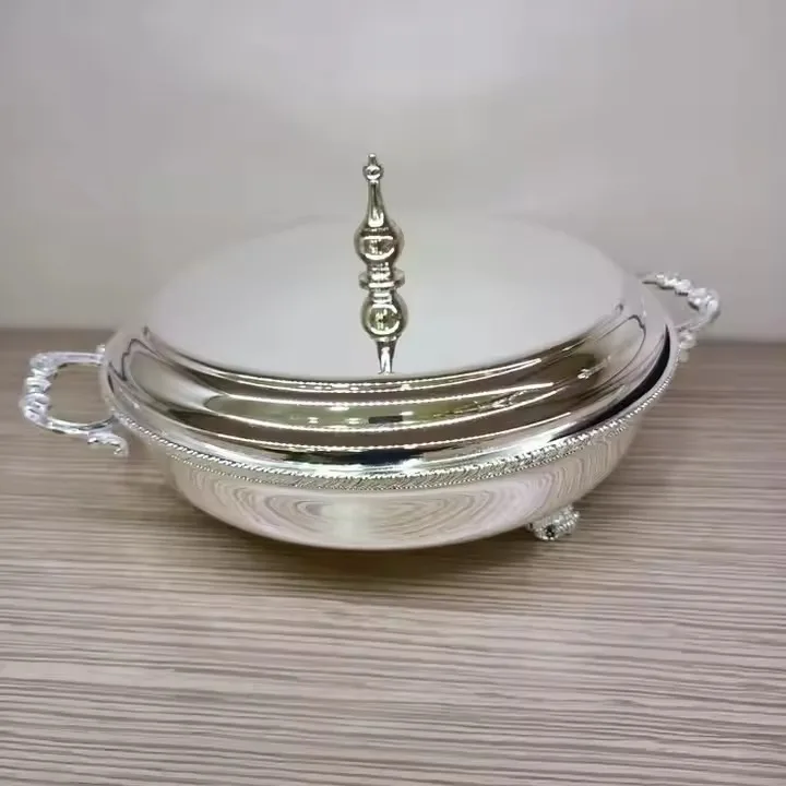 Кастрюля для запекания из нержавеющей стали эксклюзивного качества красиво сделанная декоративной палубой Индии