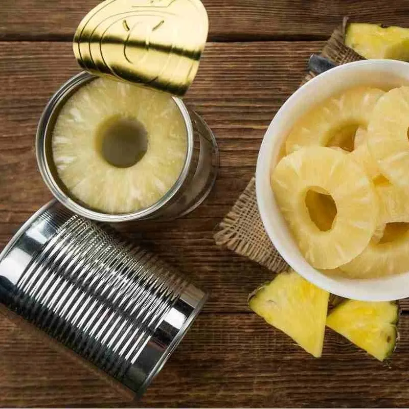 Вкусные сладкие нарезанные Ананасы в жестяной банке с сиропом консервированные ломтики ломтиков ананаса экспортируемые лучшим производителем Вьетнама