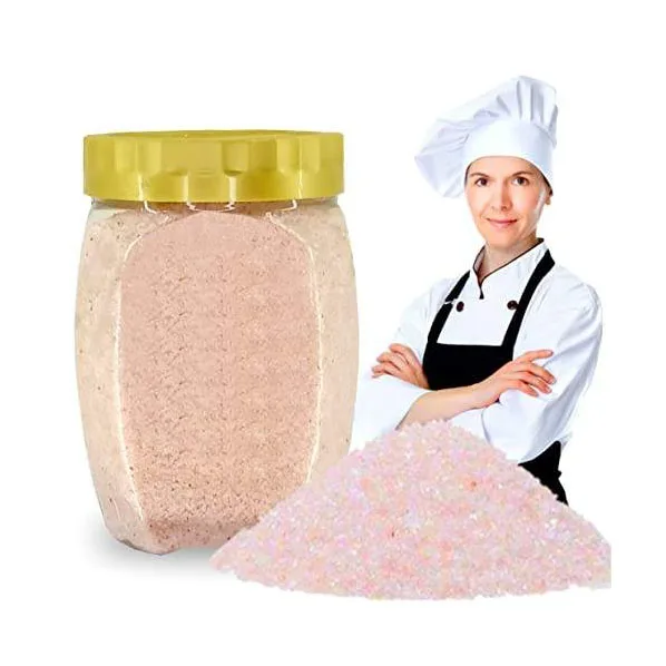 Pink Himalayan rock salt | food grade - fine | certified organic | natural unrefined for table / bath