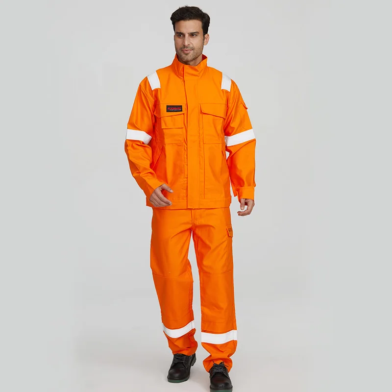 Wholesale Mechanic Mens Working Overall Uniform Construction Workwear coverall Outdoor fire flame retardant Work Uniform