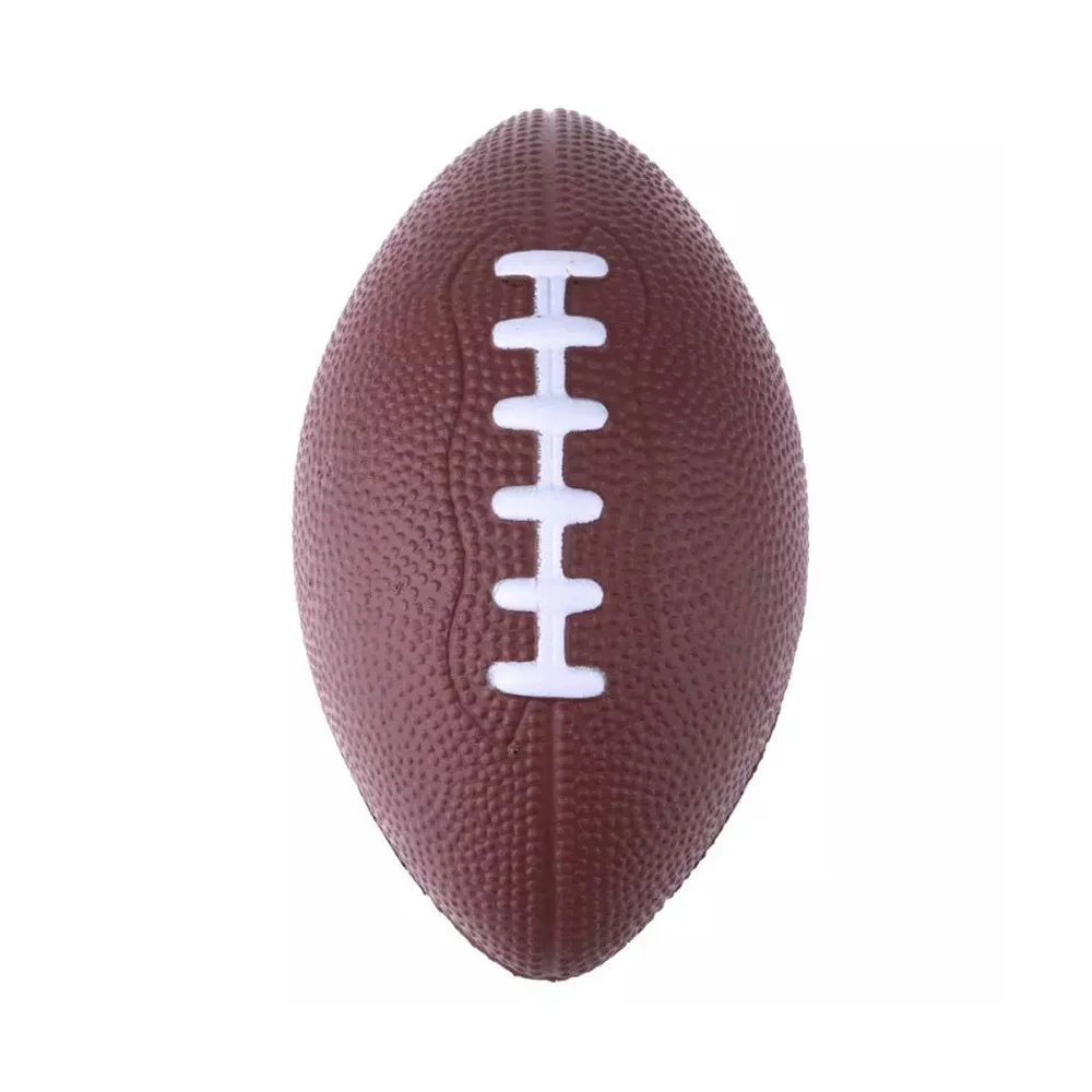PU Rugby Ball Foam Brown Anti-Stress Rugby Soccer Squeeze Ball Toy Outdoor Training F9 American Football