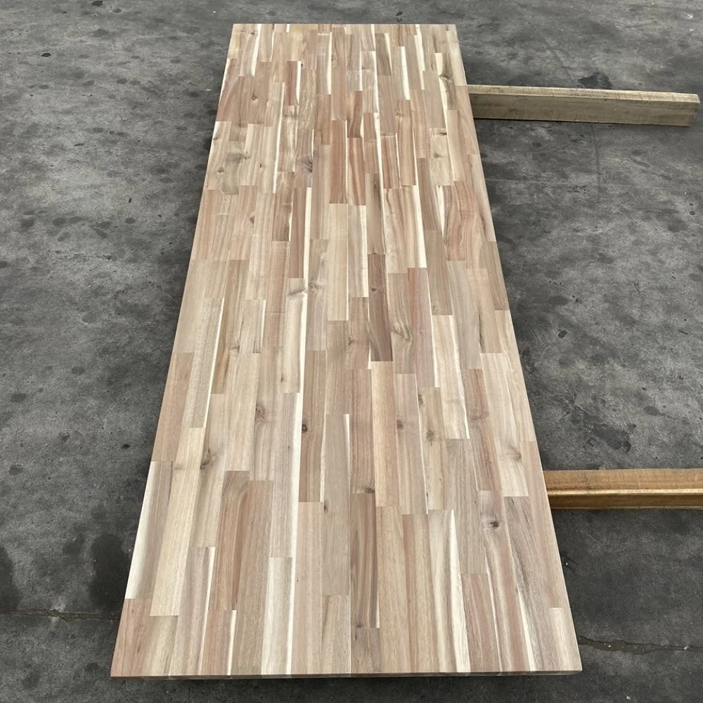 Acacia Wood Finger Joint Board - acacia butt joint panel for butcher block countertops for furniture design