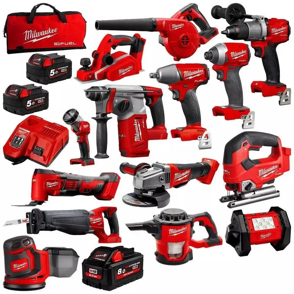 Latest Original For New MILWAUKEES M 18 Cordless 15-Tool Combo Kit (2695-15R)