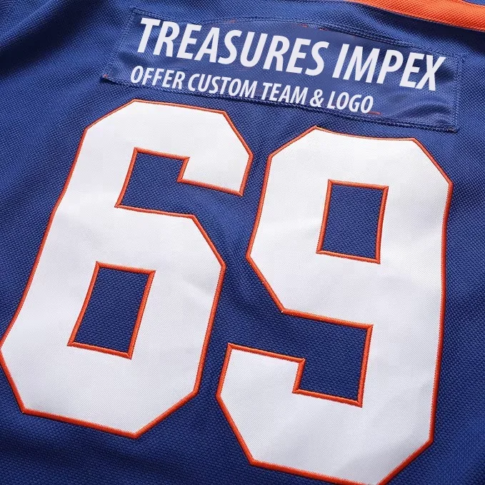 Unisex Ice Hockey T-Shirts V-Neck Full Sleeves Sport Uniform Polyester Fabric Jerseys Athletic Wear Clothing