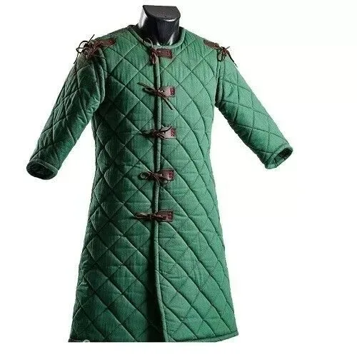 Аутентичная средневековая куртка Gambeson, хлопковая стеганая куртка с длинным рукавом для косплея, доступная по оптовой цене на экспорт